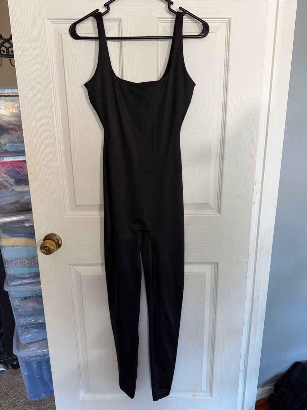SKIMS Black Sleeveless Jumpsuit